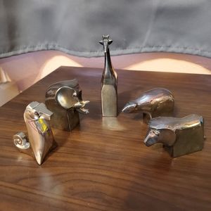 Vintage Dansk Designs Silver Paper Weights